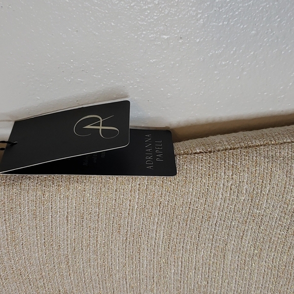 NEW Adrianna Papell Egyptian Metallic Dress Beaded Gold Toga Luxury Designer - Picture 4 of 13